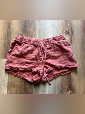 Kut from the Kloth Women's 100% Linen Drawstring Shorts in Rose - Size 4